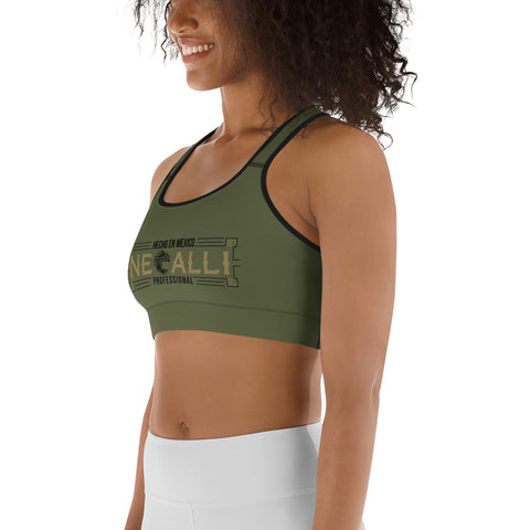 Varley frances sports bra olive green large new no tags